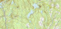 topographic map of woodbury vermont area